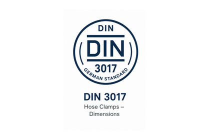 DIN 3017 hose clamp dimensions standard